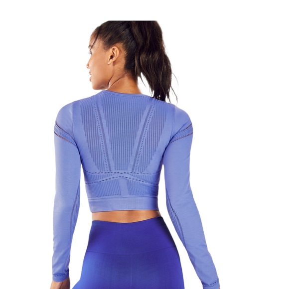 Fabletics Jaymee Mesh Long-Sleeve Top NWT size M - Picture 3 of 8